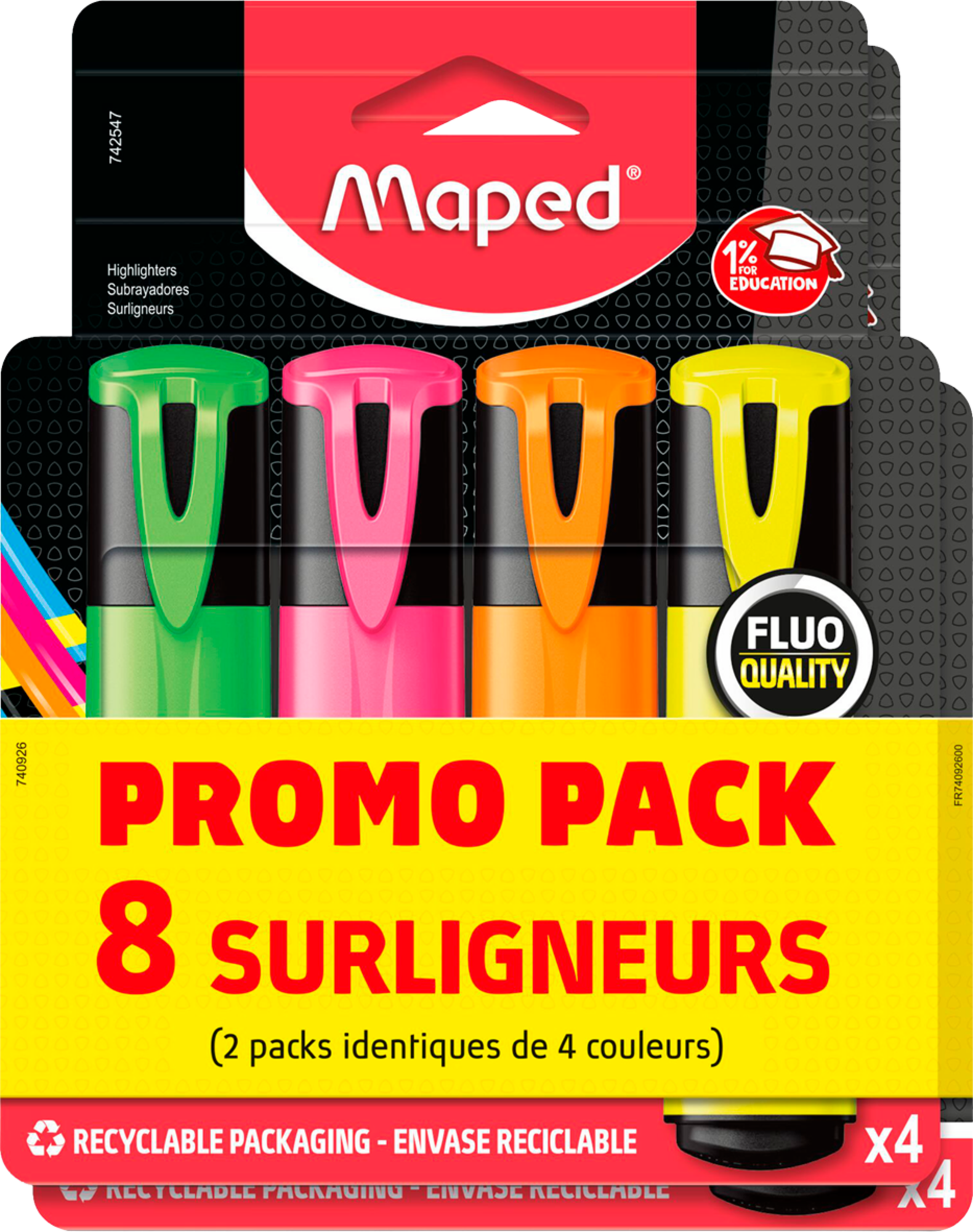 MAPED 8 SURLIGNEURS