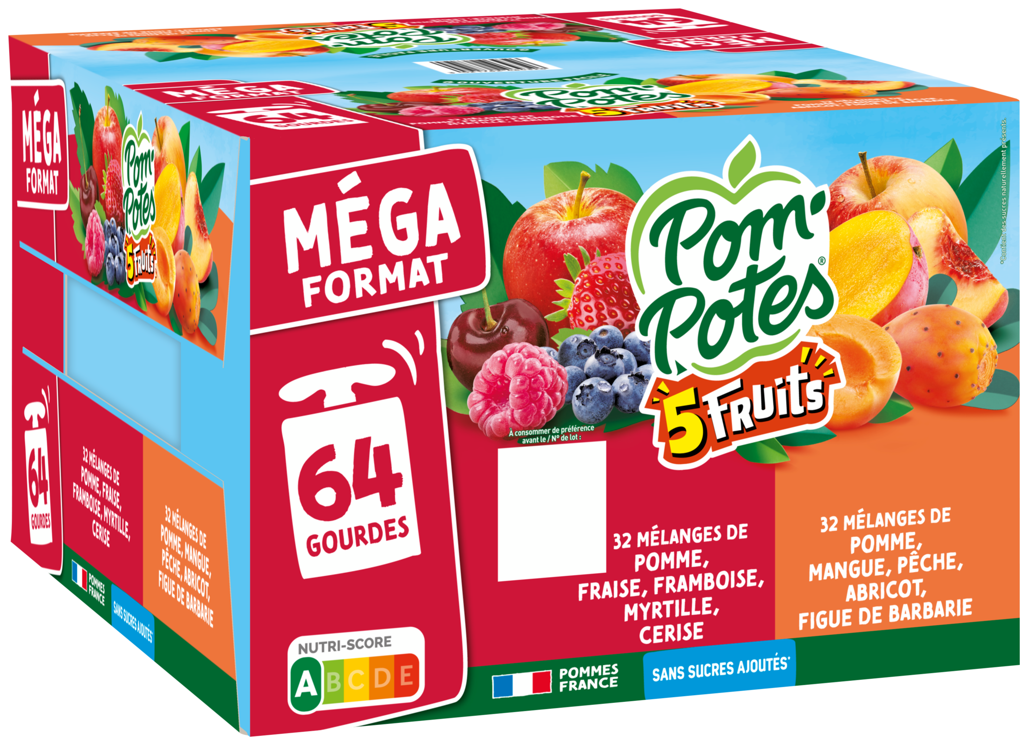 POM'POTES GOURDES 5 FRUITS