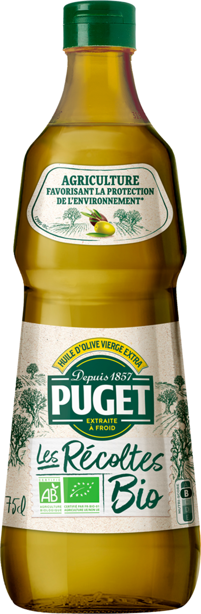 PUGET HUILE D'OLIVE VIERGE EXTRA LES RÉCOLTES BIO