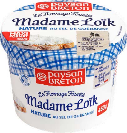 PAYSAN BRETON Le Fromage fouetté Madame Loïk Nature au sel de guérande 24% Mat.Gr. Maxi format