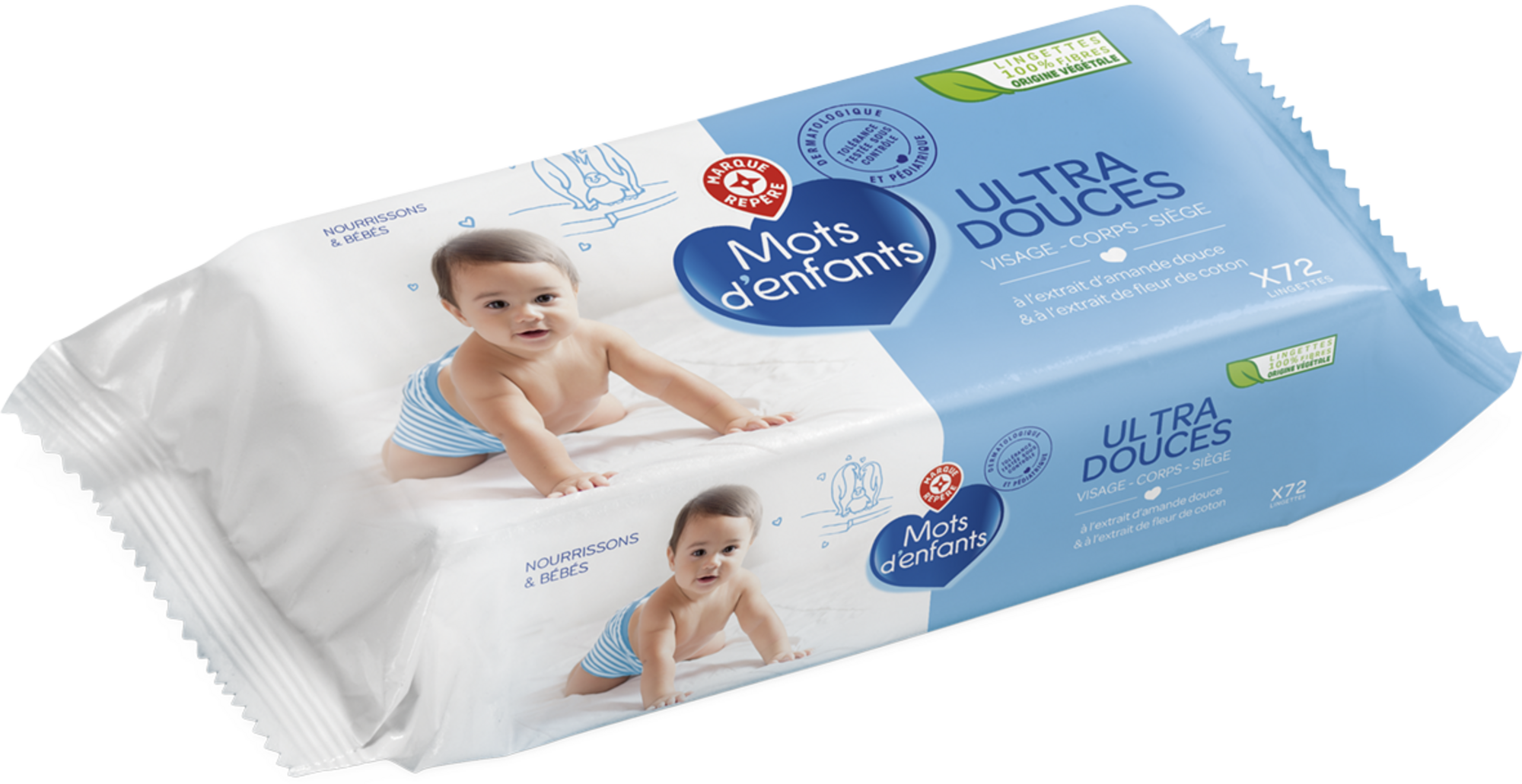 MOTS D'ENFANTS LINGETTES BÉBÉ ULTRA DOUCES