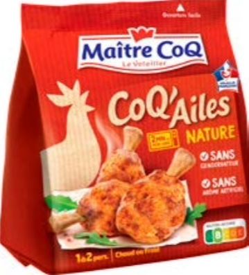 MAÎTRE COQ MANCHONS DE POULET   COQ'AILES NATURE