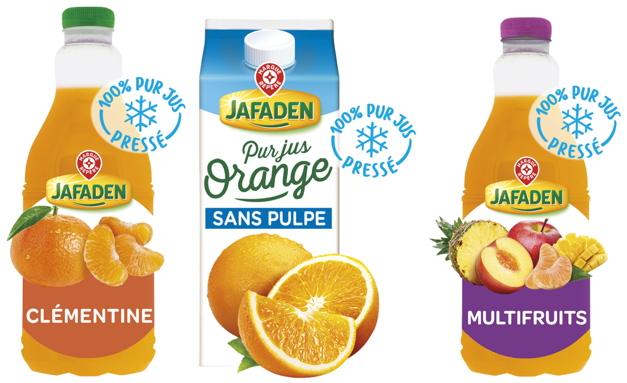 JAFADEN SUR LES PRODUITS PRÉSENTS EN MAGASIN DE LA GAMME "JUS DE FRUITS RÉFRIGÉRÉS JAFADEN".