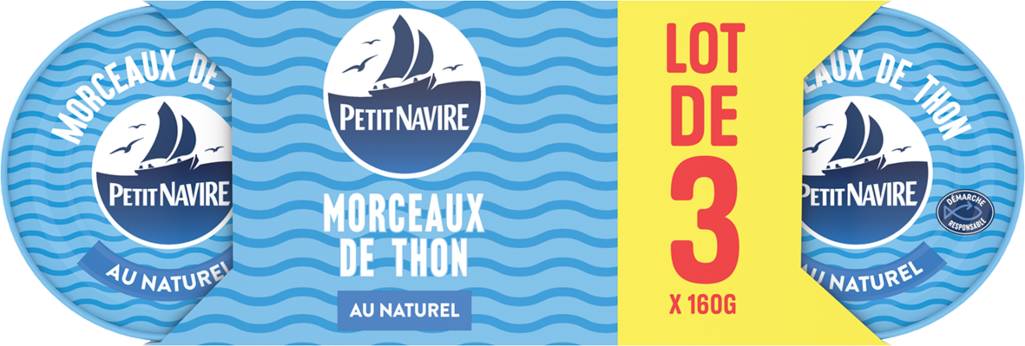 PETIT NAVIRE MORCEAUX DE THON AU NATUREL