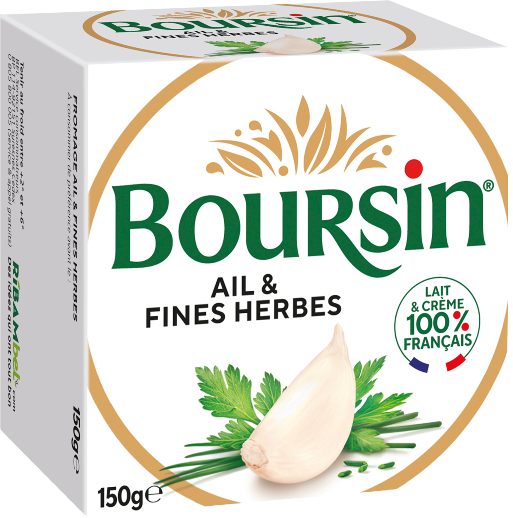 BOURSIN Boursin ail & fines herbes 39% Mat.Gr.