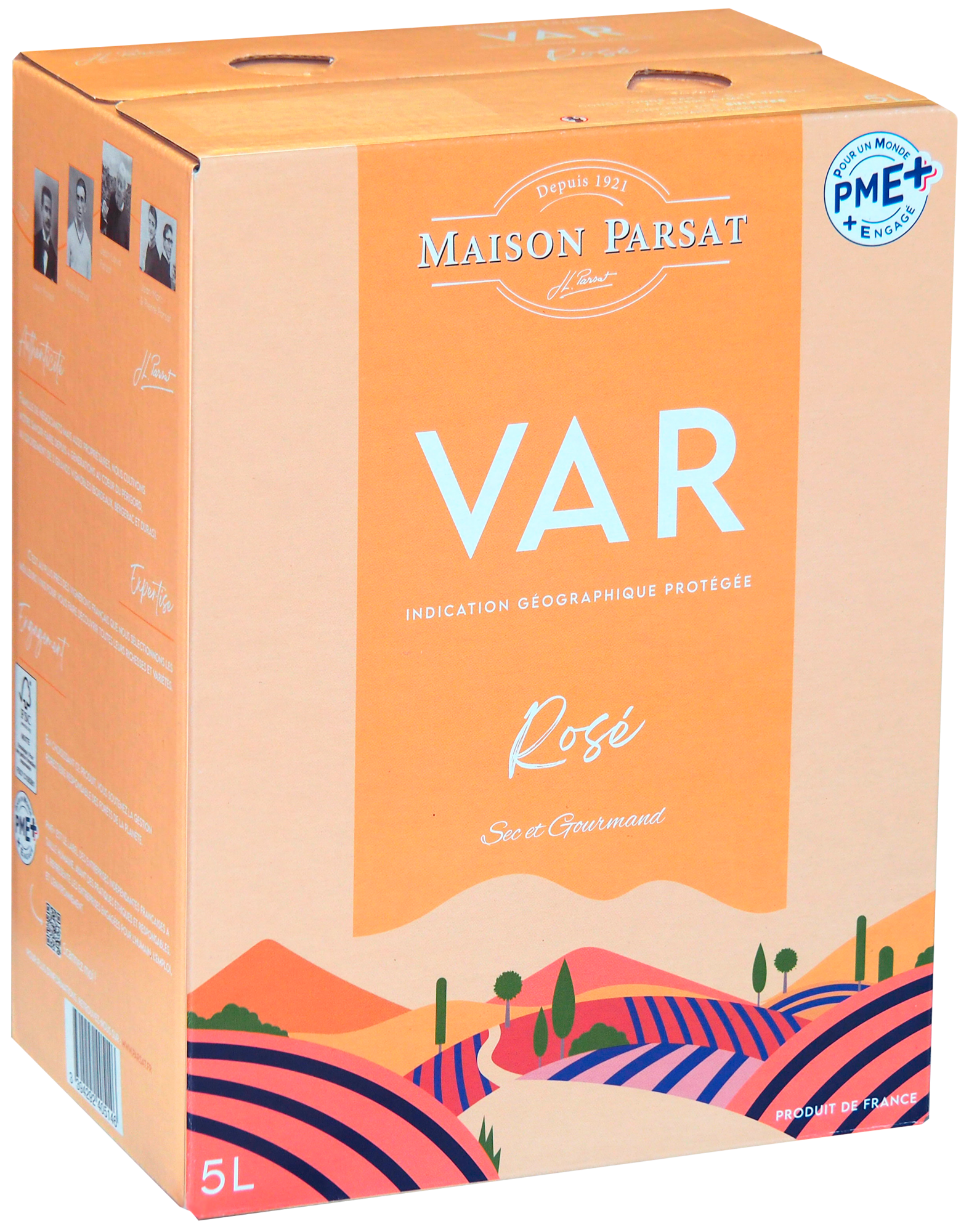 MAISON PARSAT IGP VAR VIN ROSÉ BIB 5L