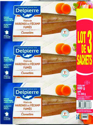 DELPIERRE FILETS DE HARENGS DE FÉCAMP FUMÉS CARACTÈRE