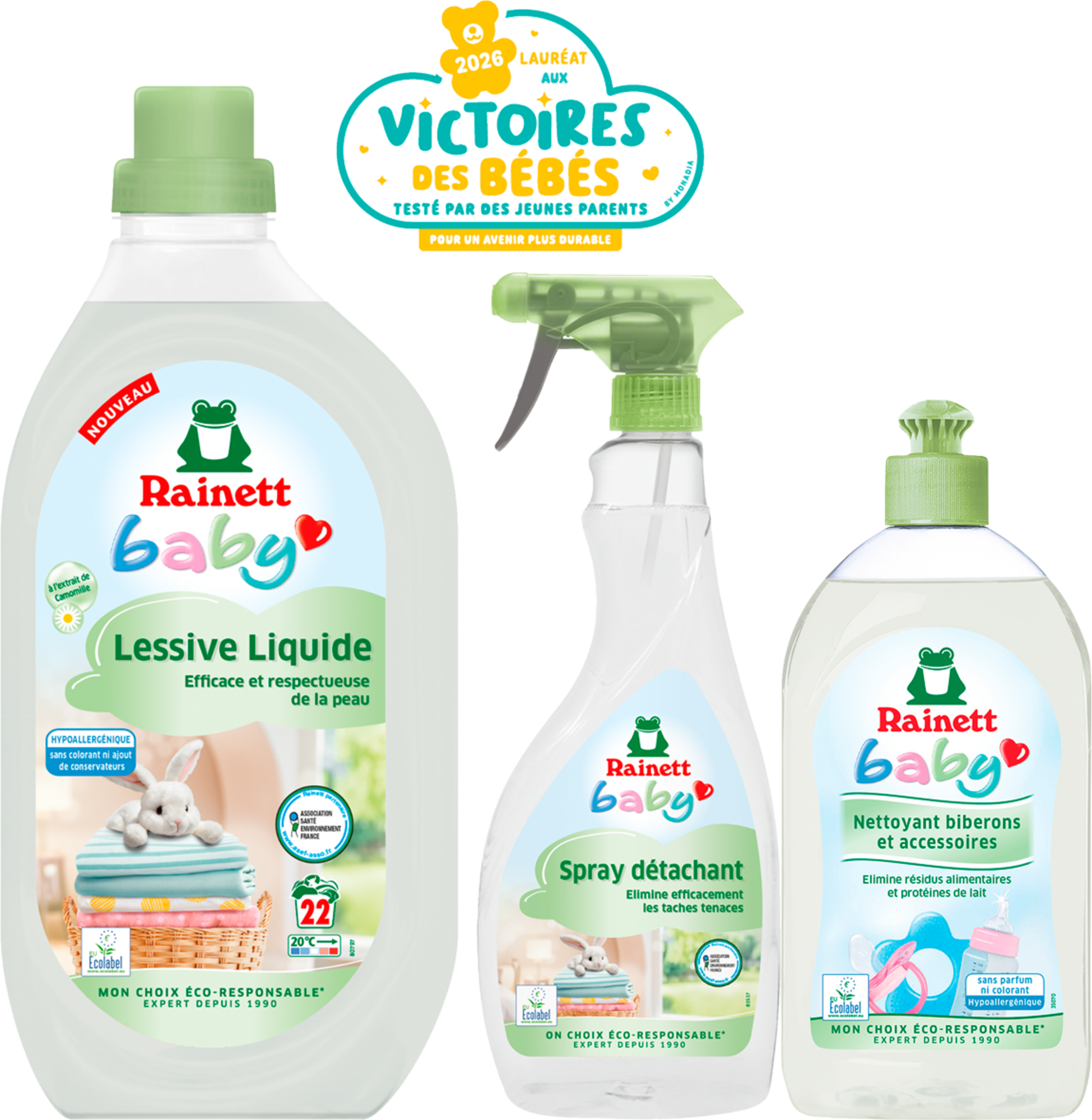 RAINETT SUR LES PRODUITS PRÉSENTS EN MAGASIN DE LA GAMME "RAINETT BABY"
