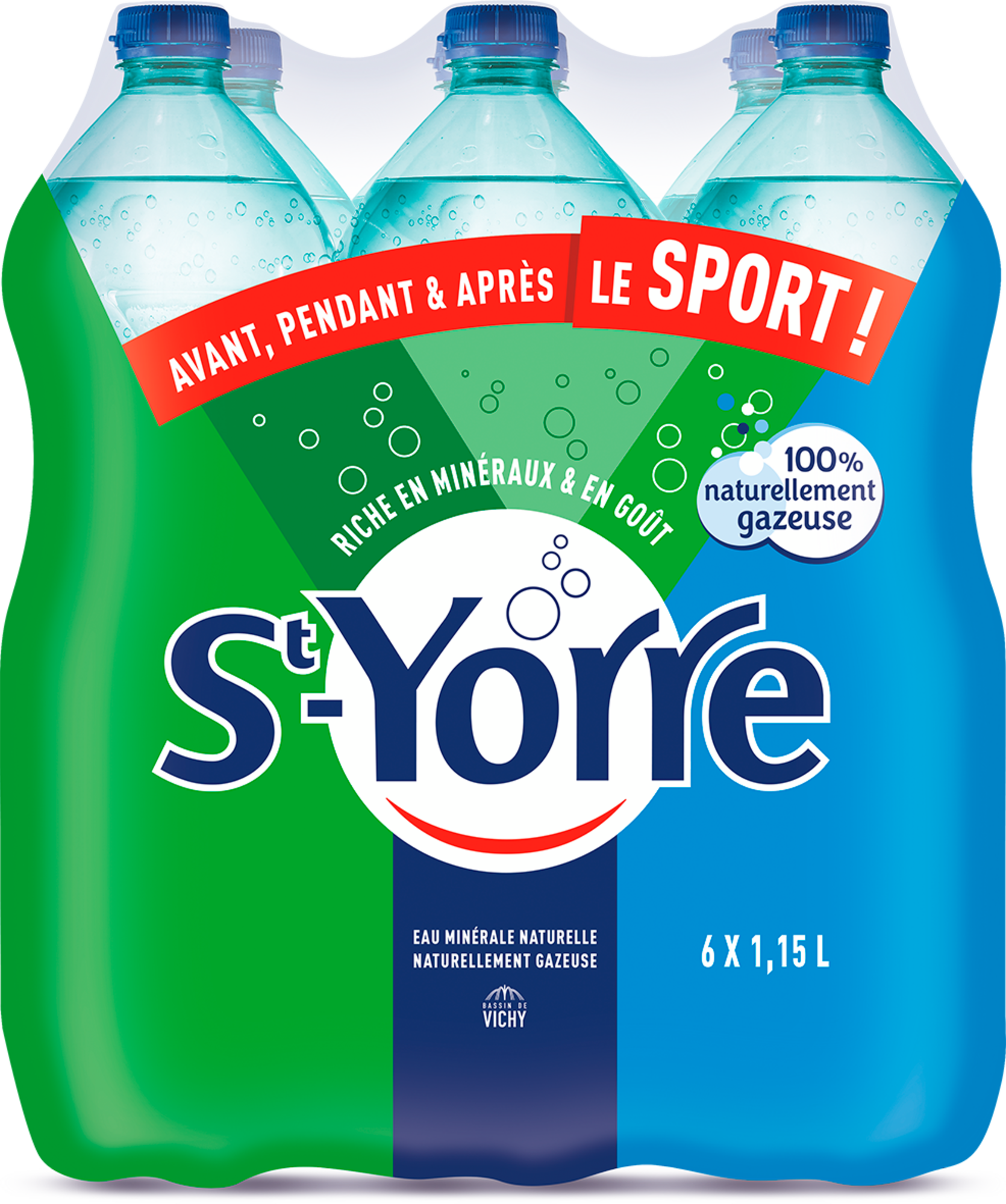 ST-YORRE EAU MINÉRALE NATURELLE GAZEUSE