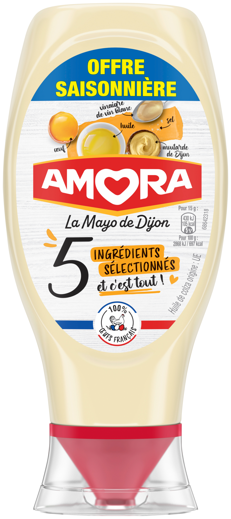 AMORA LA MAYO DE DIJON 5 INGRÉDIENTS SÉLECTIONNÉS