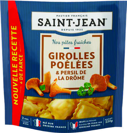 SAINT JEAN PÂTES FRAÎCHES AUX GIROLLES POÊLÉES & PERSIL DE LA DRÔME
