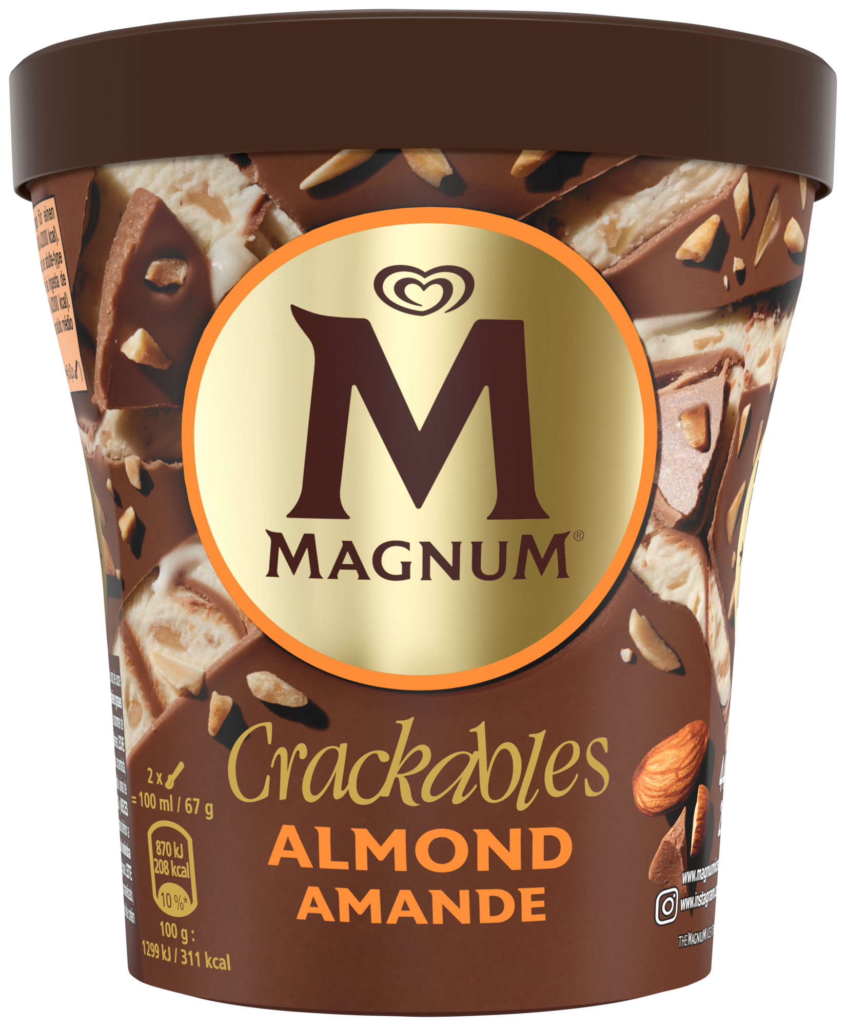 MAGNUM Glace en Pot Amande Crackables