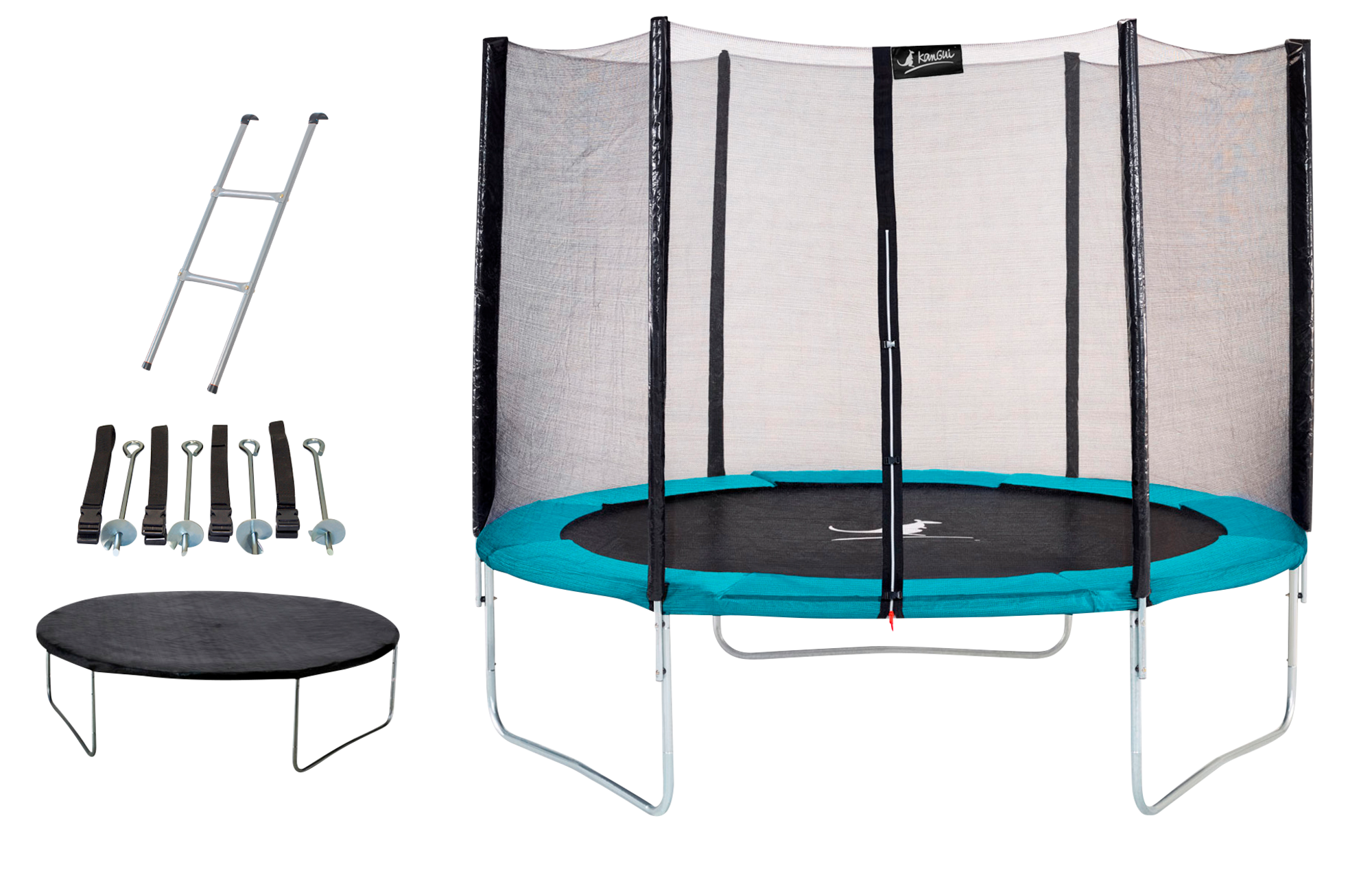KANGUI TRAMPOLINE 305CM + 3 ACCESSOIRES