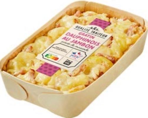 QUALITÉ TRAITEUR GRATIN DAUPHINOIS AU JAMBON