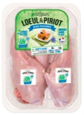 LOEUL & PIRIOT 6 CUISSES DE LAPIN BLEU  BLANC COEUR