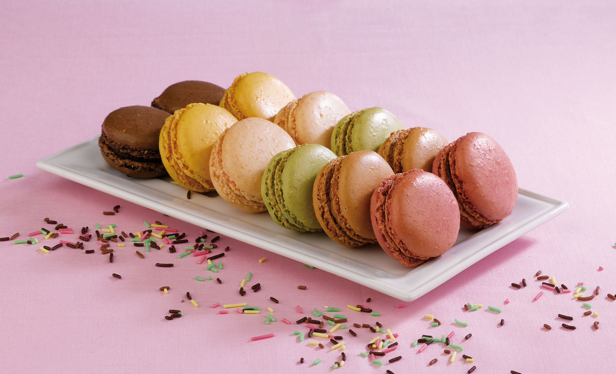 12 macarons "Maillot à pois"