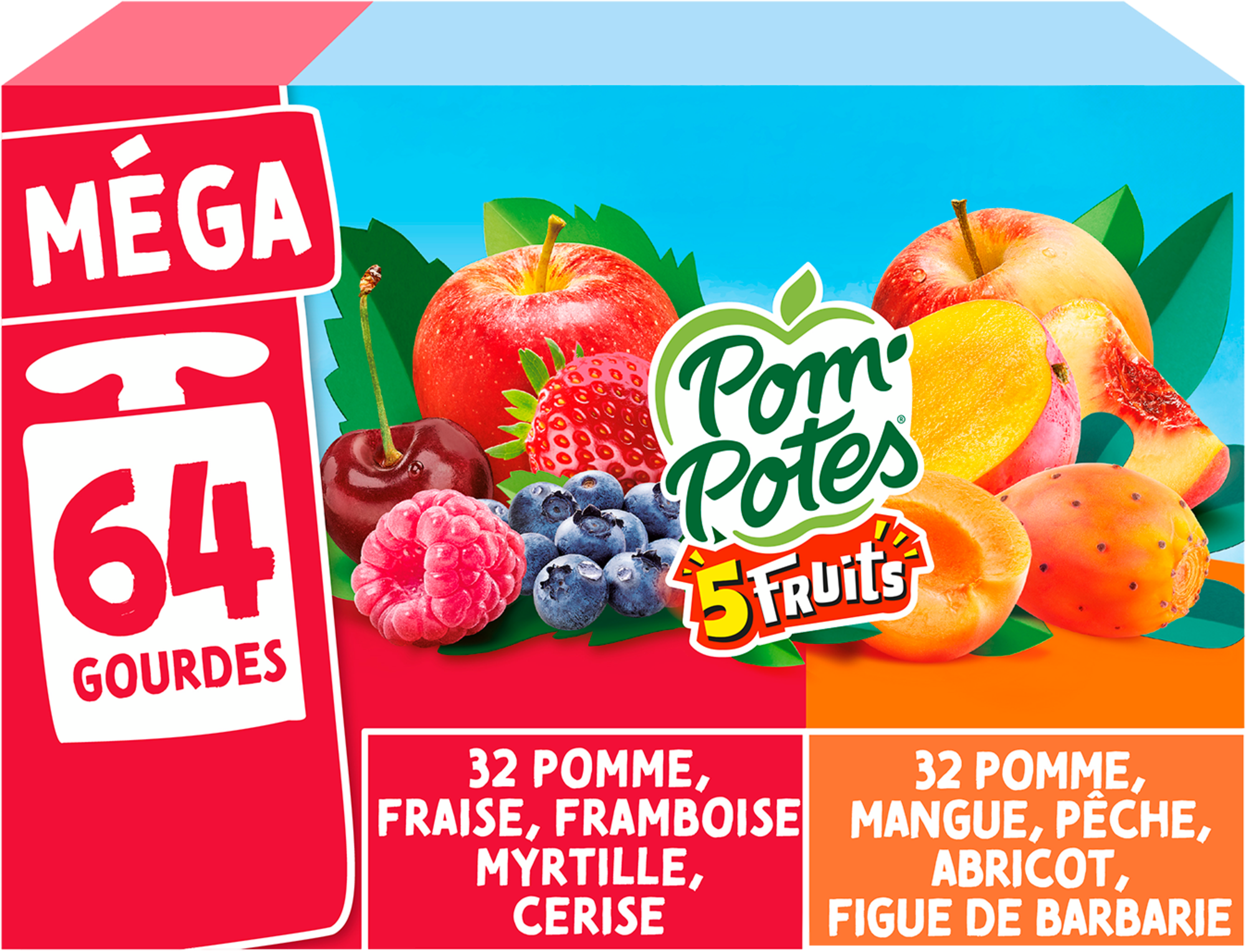 POM'POTES GOURDES 5 FRUITS