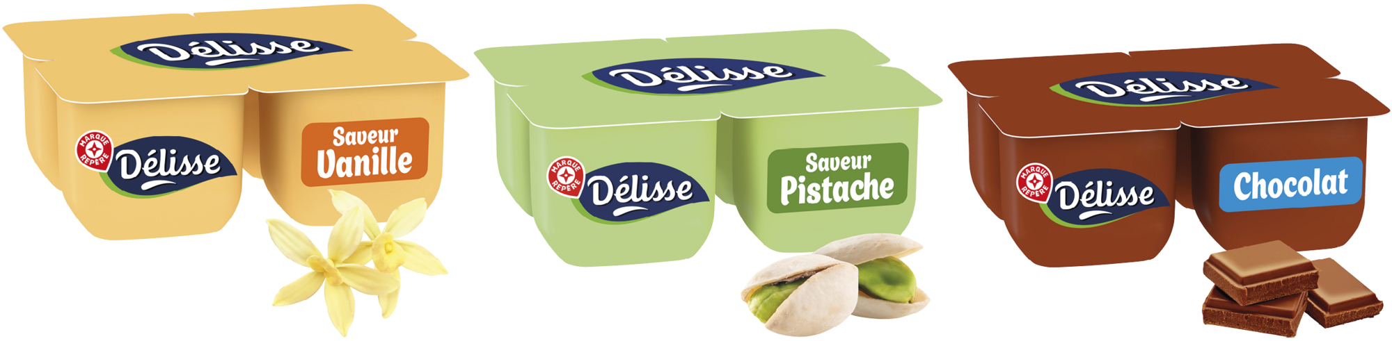 DÉLISSE SUR LES PRODUITS PRÉSENTS EN MAGASIN DE LA GAMME "CRÈME DESSERT DELISSE".