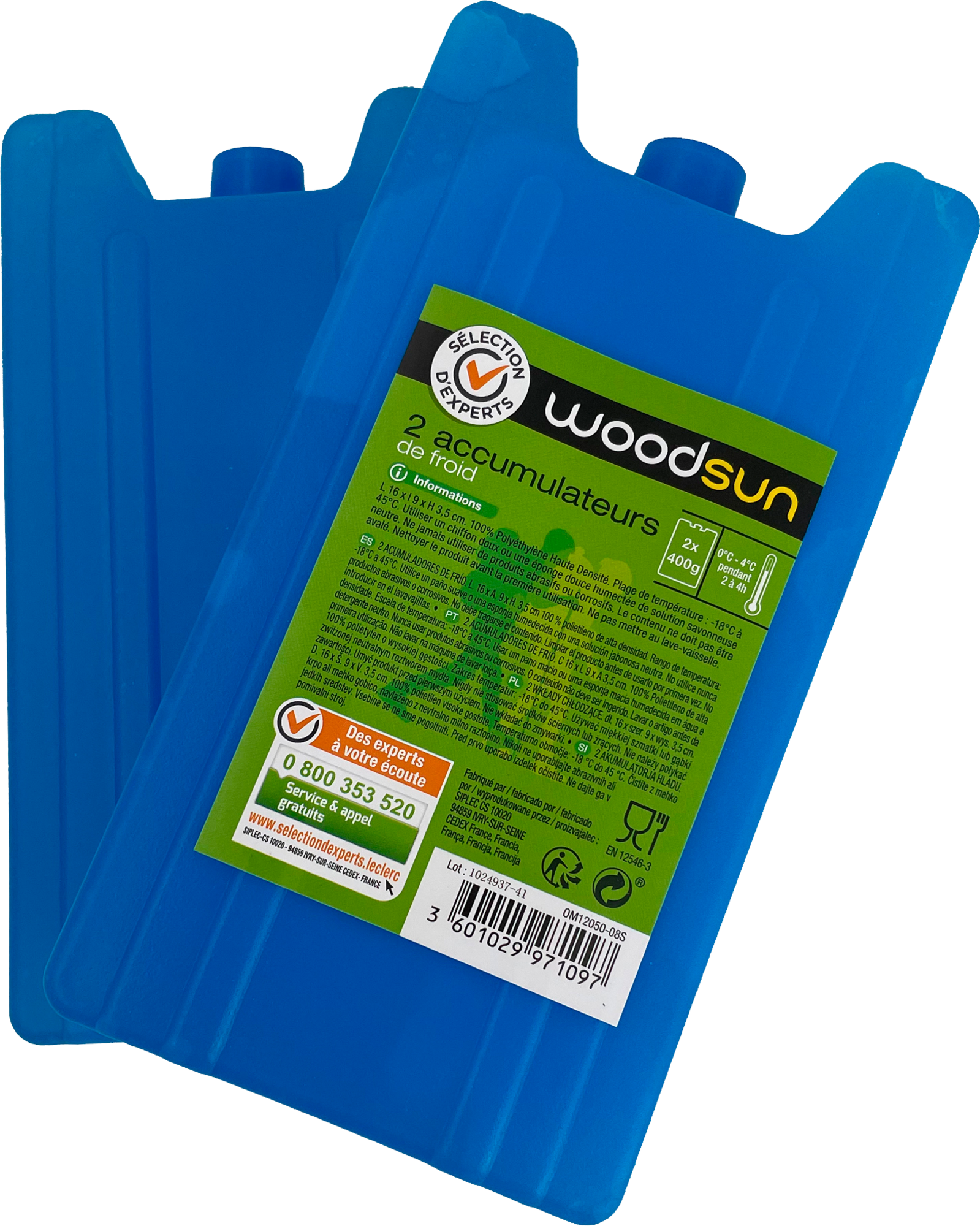 WOODSUN SUR LES PRODUITS PRÉSENTS EN MAGASIN DE LA GAMME ACCUMULATEURS DE FROID