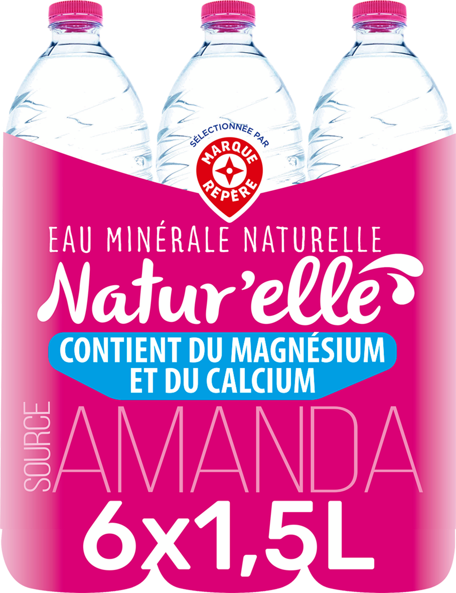 MARQUE REPÈRE EAU MINÉRALE NATURELLE SOURCE AMANDA
