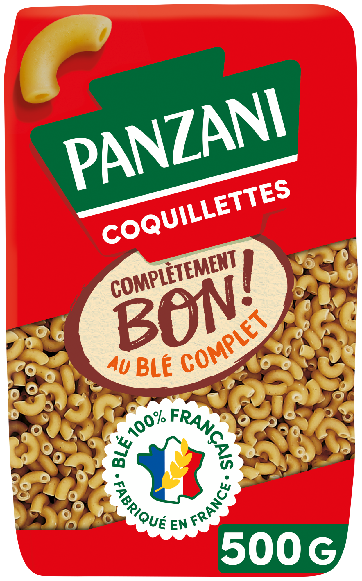 PANZANI PÂTES AU BLÉ COMPLET COMPLÈTEMENT BON