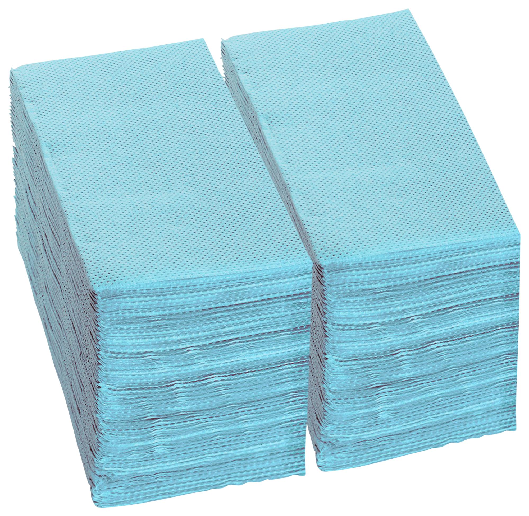 40 SERVIETTES 38CM "TEXT TOUCH" BLEUE CIEL
