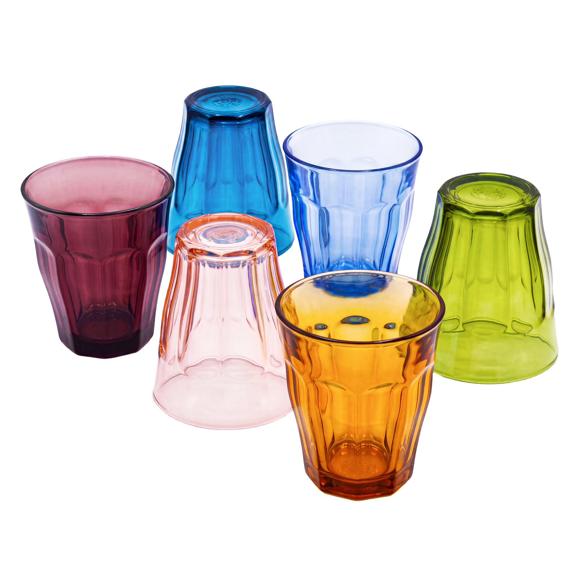 DURALEX LOT DE 6 GOBELETS 25CL "PICARDIE" MULTICOLORES